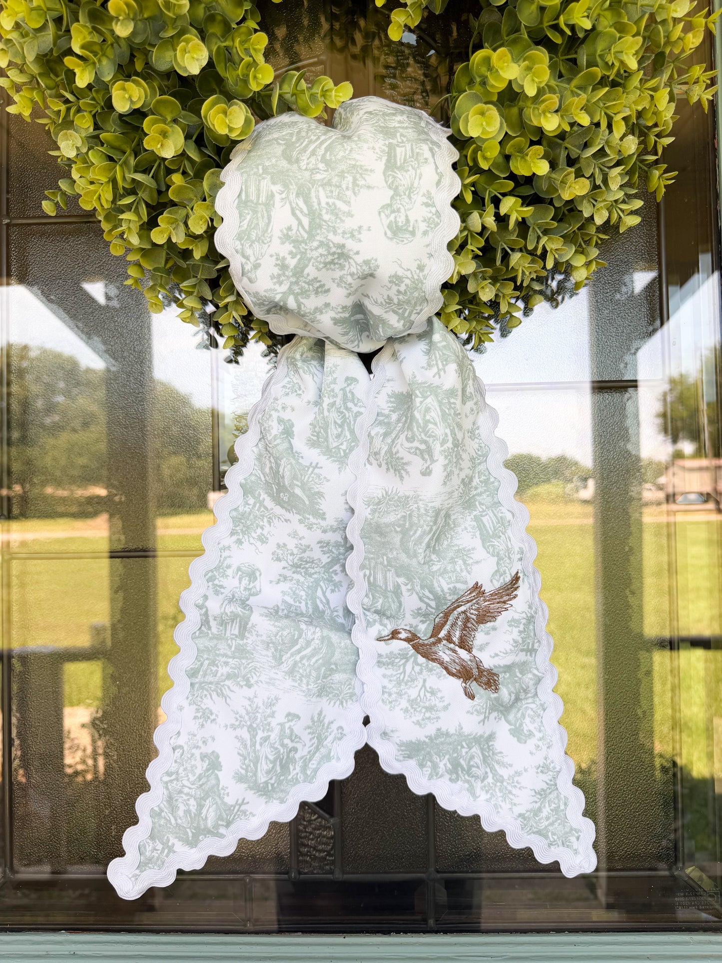 Flying Mallard Wreath Sash PREORDER