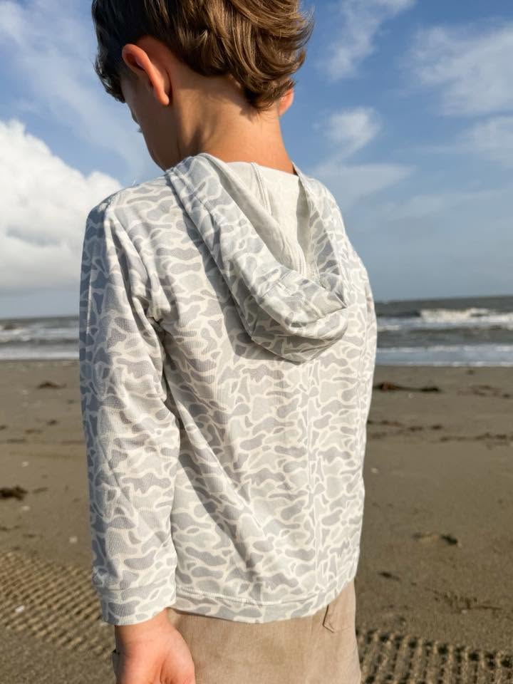 White Camo Bamboo Hoodie
