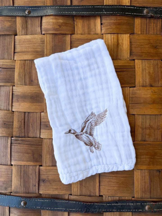 Flying Mallard Burp Cloth