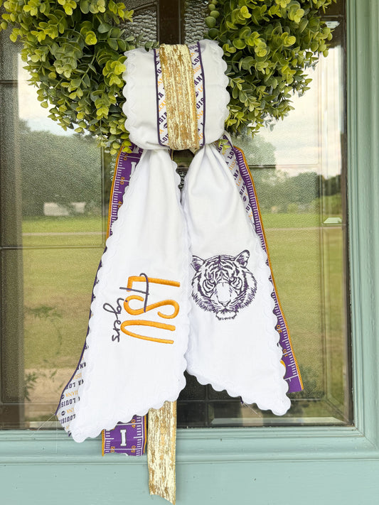Tigers Wreath Sash PREORDER