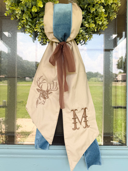 Buck Wreath Sash PREORDER