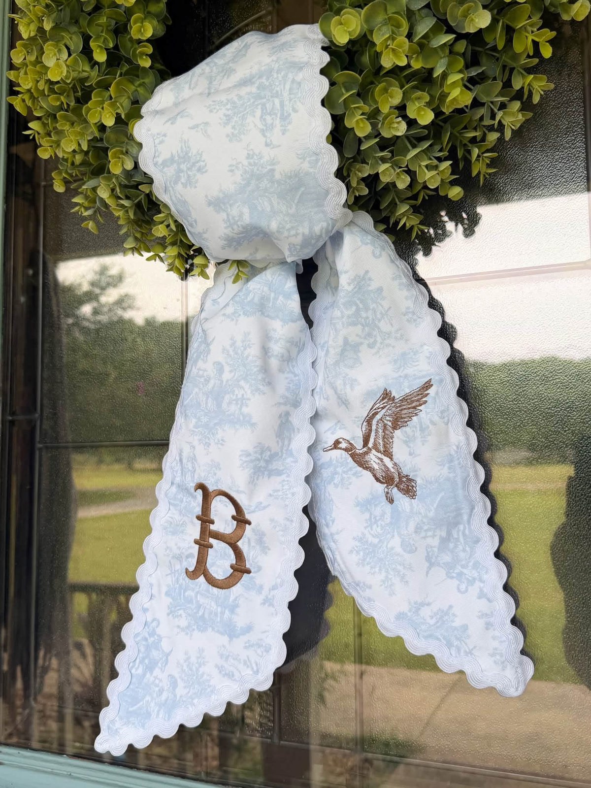 Flying Mallard Wreath Sash PREORDER