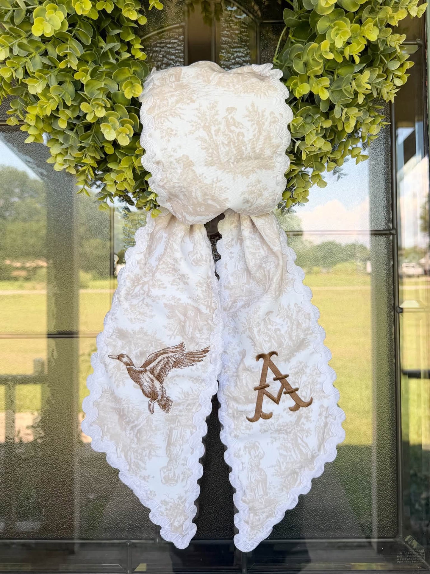 Flying Mallard Wreath Sash PREORDER